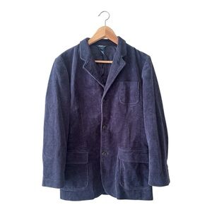 Vintage Polo Ralph Lauren Navy Corduroy Jacket, Size 18, 3 Button